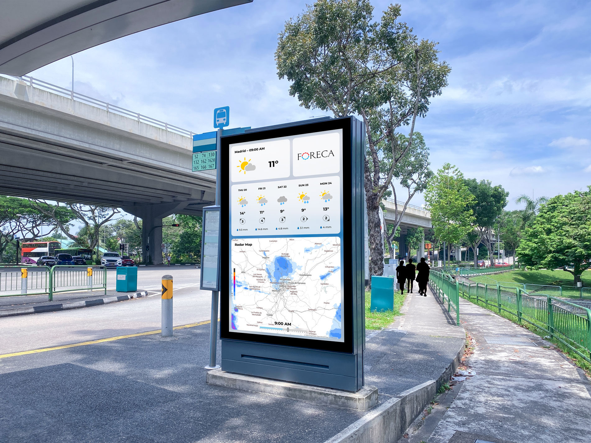 Bus-stop-display